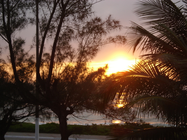 Vista da Pousada Rocha, em Macaé
